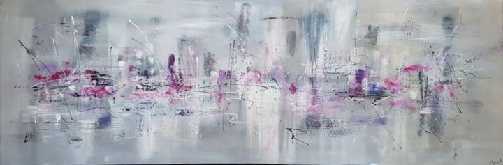 Malarstwo zatytułowany „Evaporation 173” autorstwa Stéphanie Menard, Oryginalna praca, Akryl