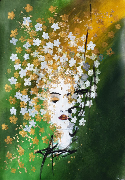 Malerei mit dem Titel "Cabaret 19" von Stéphanie Menard, Original-Kunstwerk, Acryl