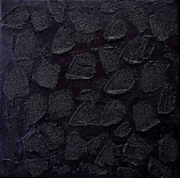 "Monochrome Noir 39" başlıklı Tablo Stéphanie Menard tarafından, Orijinal sanat, Akrilik