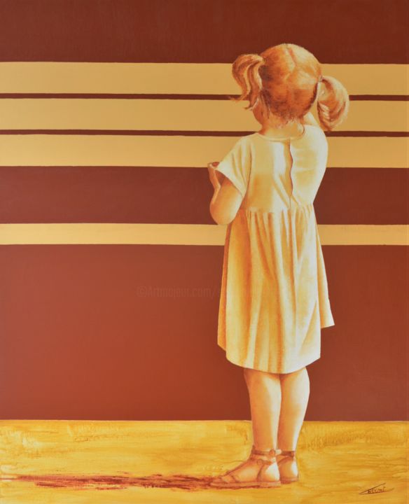 Painting titled "PANCHINA 1" by Stephanie Ledroit, Original Artwork, Acrylic
