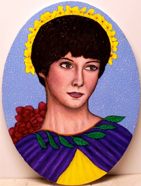 Malerei mit dem Titel "Georgina Ward" von Stephen Warde Anderson, Original-Kunstwerk, Acryl Auf Andere starre Platte montiert