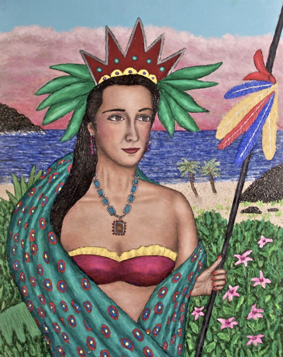 Pintura intitulada "Queen of the South" por Stephen Warde Anderson, Obras de arte originais, Acrílico