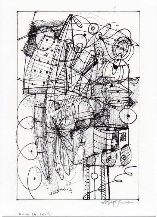 Drawing titled "Untitled No.3" by Stephen Lucas, Original Artwork, Ink