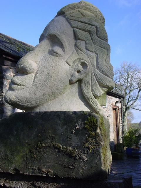 Sculpture titled "Narrow Head" by Stephen West, Original Artwork, Stone