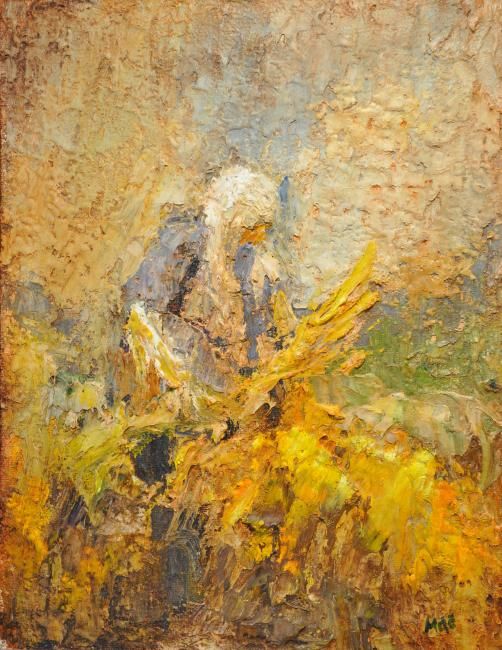 Malerei mit dem Titel "Zanica" von Milč, Original-Kunstwerk, Öl