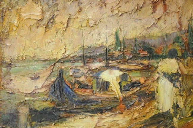 Malerei mit dem Titel "Ribic" von Milč, Original-Kunstwerk