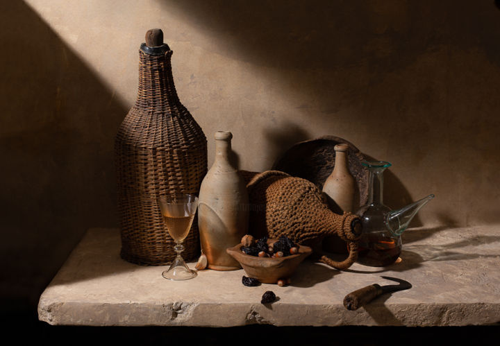 Photography titled "Le chai automnal" by Steve Drevet, Original Artwork, Digital Photography