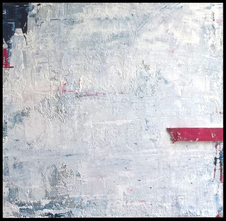 Painting titled "FLAG (red, white, b…" by Steve Beck, Original Artwork, Other
