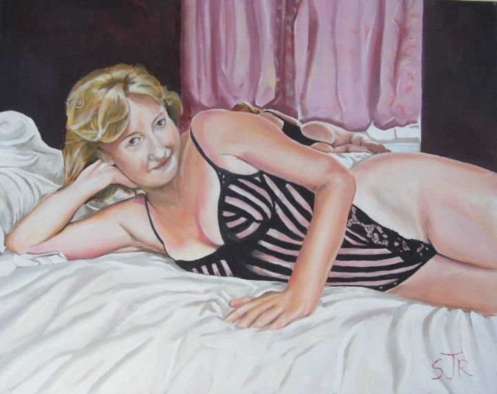 Pintura titulada "Fiona Reflection" por Stephen Rashley, Obra de arte original, Oleo