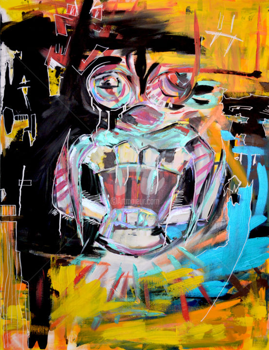 Peinture intitulée "That is not a joke" par New Old Stuff, Œuvre d'art originale, Acrylique