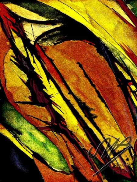 Schilderij getiteld "WC Yellow Shifting…" door Steven W Pollard, Origineel Kunstwerk