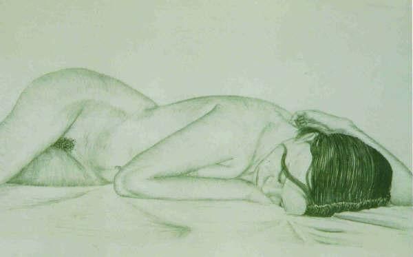 Painting titled "Drawing of Crystal…" by Steven Hawke, Original Art,