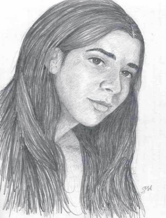 Drawing titled "Portrait of Rebecca…" by Steven Hawke, Original Art,