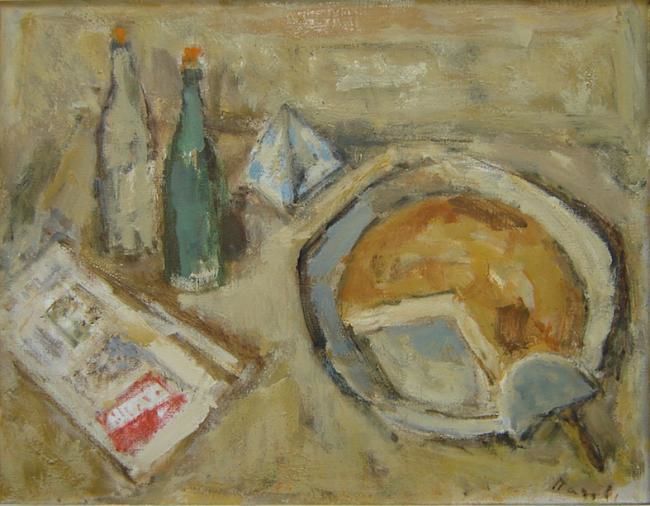 Painting titled "Stojan Pačov - Burek" by Stojan Pačov, Original Artwork, Oil