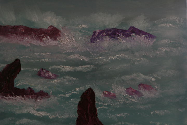 Painting titled "Biscayne" by David Snider, Original Artwork, Oil