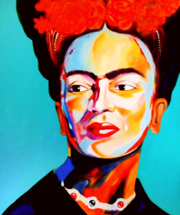 Pintura intitulada "FRida" por Stormy Legrand Brinson (LUZID), Obras de arte originais, Óleo