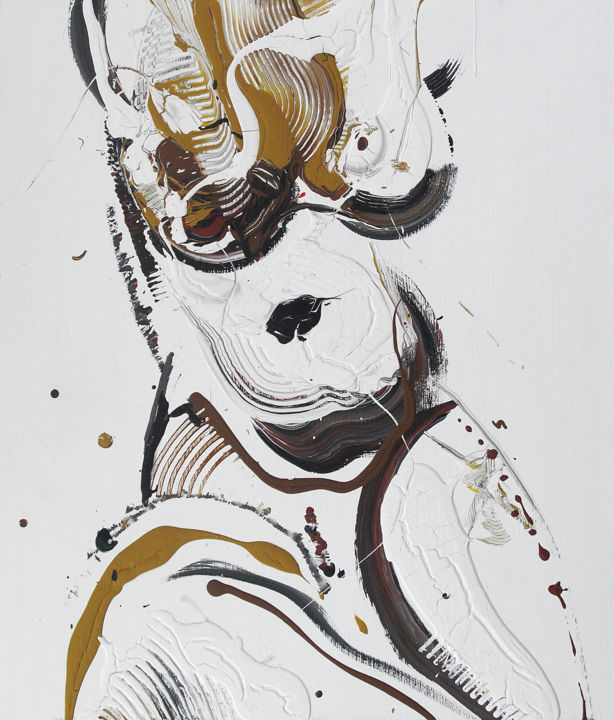 Картина под названием "Nude—115" - Alexander Stotsky, Подлинное произведение искусства, Акрил