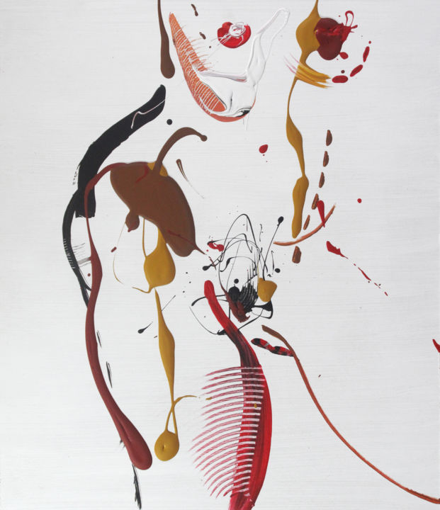 Painting titled "Nude—120" by Alexander Stotsky, Original Artwork, Acrylic