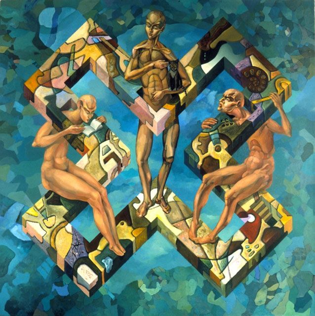 Peinture intitulée "Сross ("Крест"), oi…" par Alexander Stotsky, Œuvre d'art originale, Huile