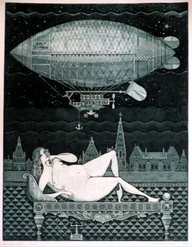 Incisioni, stampe intitolato "MELANCHOLY" da Sergei Trubin, Opera d'arte originale, Acquaforte