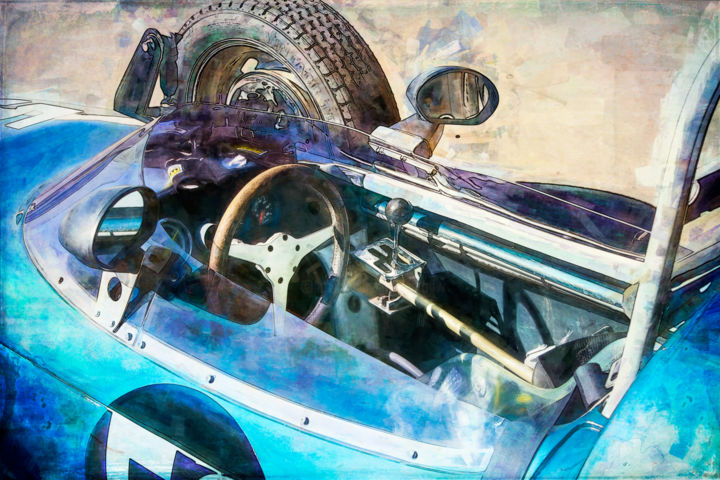 Photography titled "Formula Vee Cockpit" by Stuart Row, Original Artwork, Digital Photography