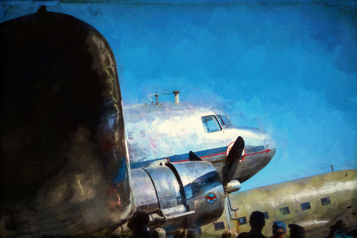 Fotografía titulada "Douglas DC3" por Stuart Row, Obra de arte original, Fotografía digital