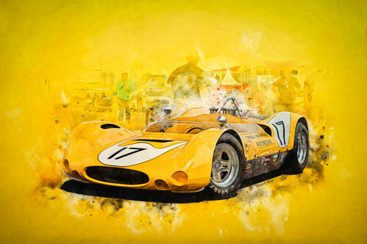 Photography titled "1965 Can-Am Huffake…" by Stuart Row, Original Artwork, Manipulated Photography