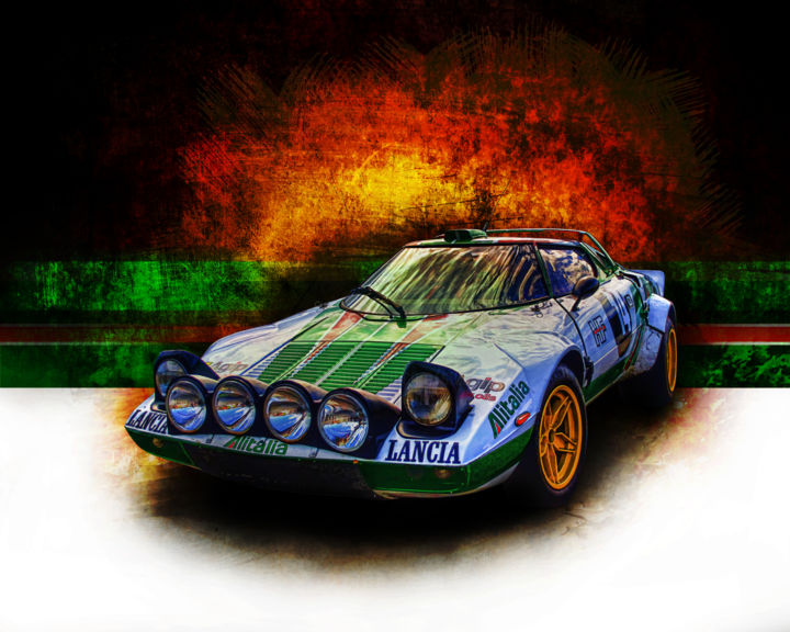 Photography titled "Alitalia Lancia Str…" by Stuart Row, Original Artwork, Manipulated Photography