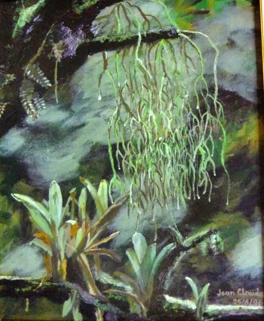 Painting titled "Tranquility" by Mauritianart, Original Artwork, Oil
