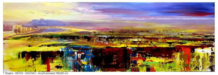 Moos Dachau Acr Lw 150x50 Cm Jpg Painting By Tadeusz Stupka Artmajeur