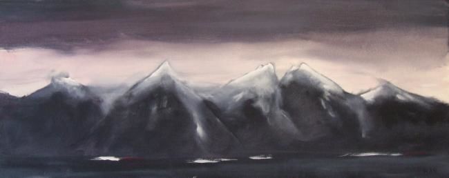 Painting titled "Lofoten 1  "Between…" by Han Stuster, Original Artwork
