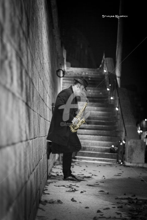 Photography titled "The golden saxophon…" by Stwayne Keubrick, Original Artwork