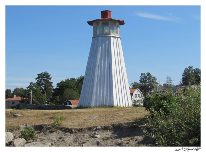 Фотография под названием "Swedish Lighthouse" - Steffen Weiss, Подлинное произведение искусства, Пленочная фотография