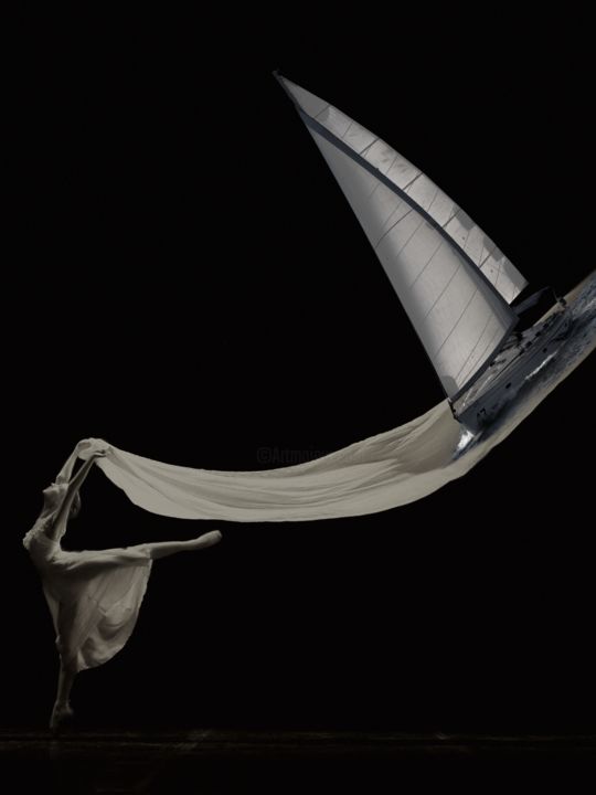 Arts numériques intitulée "danse boat" par Sir Gently, Œuvre d'art originale, Travail numérique 2D