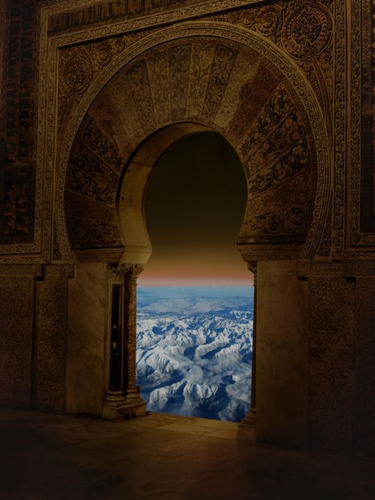 Arts numériques intitulée "Oriental Gate" par Sir Gently, Œuvre d'art originale, Modélisation 3D