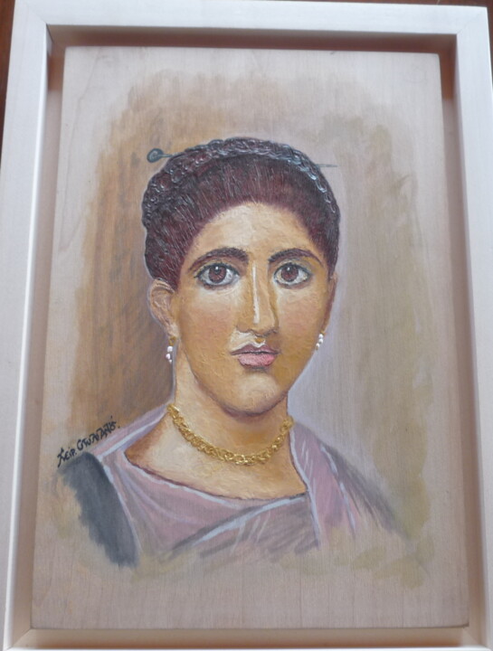 Ζωγραφική με τίτλο "Fagioum (Φαγιουμ)" από Στυλιανος Πιπεριδης, Αυθεντικά έργα τέχνης, εγκαυστική