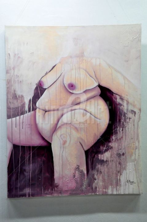 Painting titled "déesse mére" by Aymen Ben Amor, Original Artwork