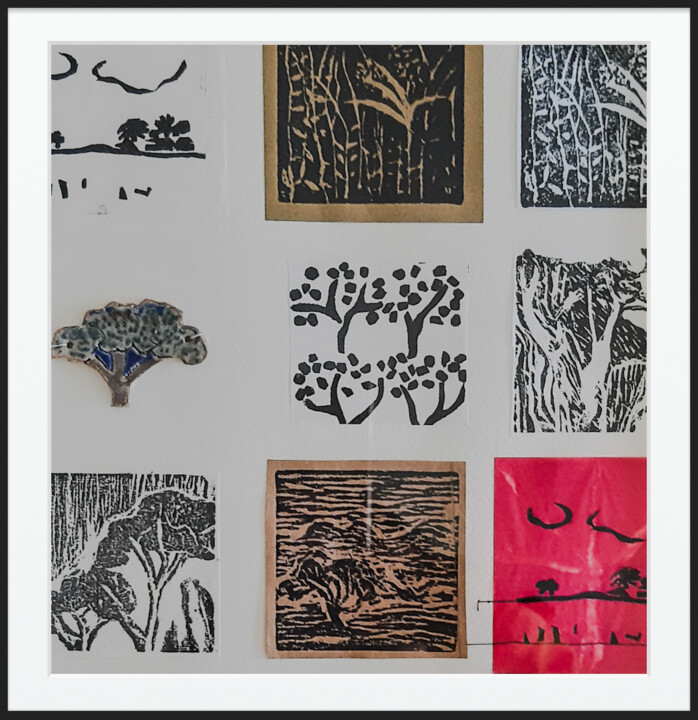 印花与版画 标题为“Landscapes III” 由Suca, 原创艺术品, 模拟打印 安装在纸板上