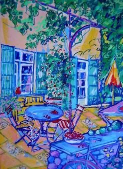 Картина под названием "En Provence" - Catherine Suchocka, Подлинное произведение искусства