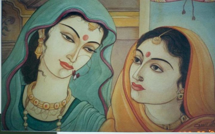 Pittura intitolato "FRIENDS" da Sudha Sama, Opera d'arte originale
