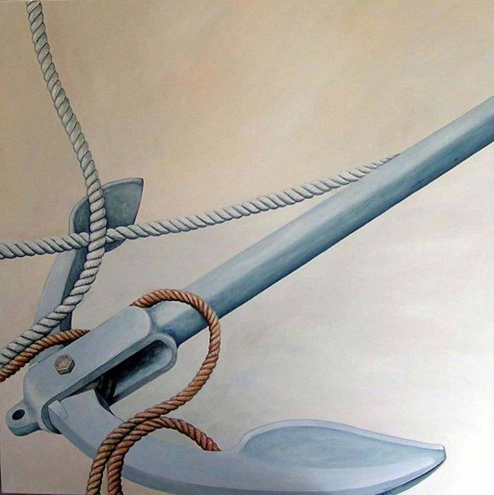 Painting titled "anchor.jpg" by Sue Harding, Original Artwork