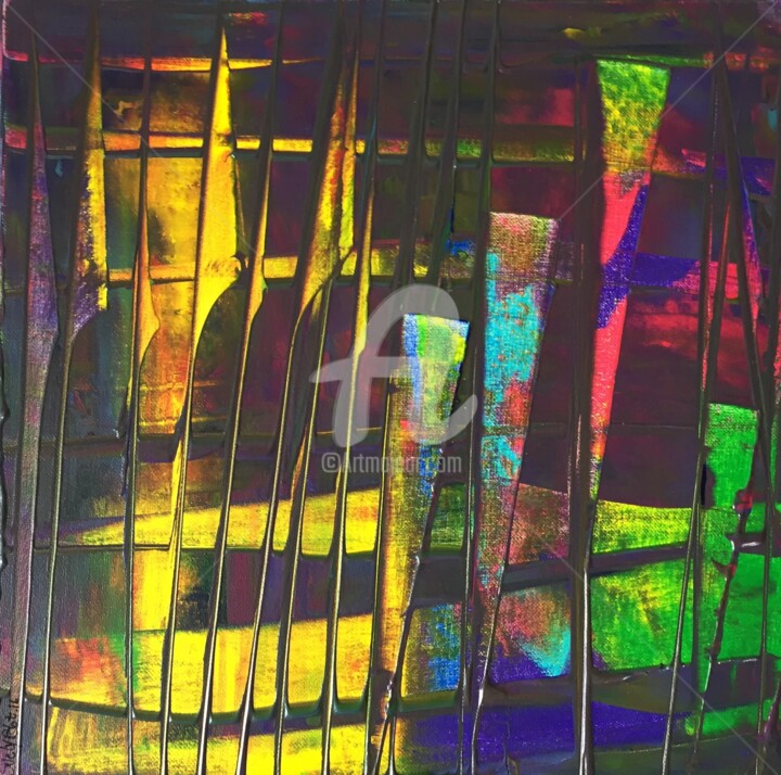 Malerei mit dem Titel "Abstraction 11" von Suely Blot, Original-Kunstwerk, Acryl