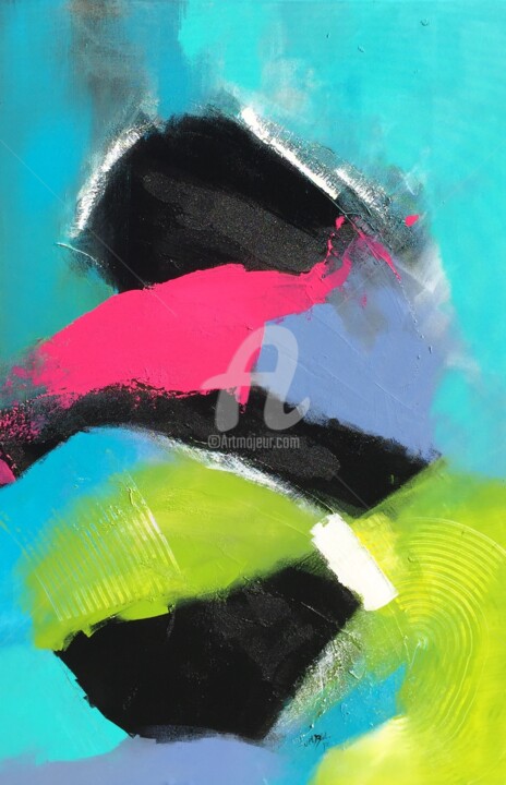 제목이 "Abstraction 004/17"인 미술작품 Suely Blot로, 원작, 아크릴