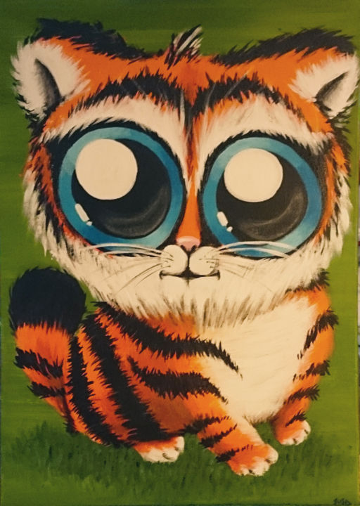 Gratuit Images The Eyes Of The Tiger Peinture Par Matthieu Chaleyssin Artmajeur actualisé par