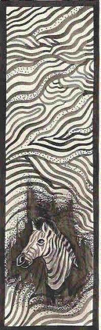 Painting titled "animaldesign-zebra.…" by Kundala, Original Artwork