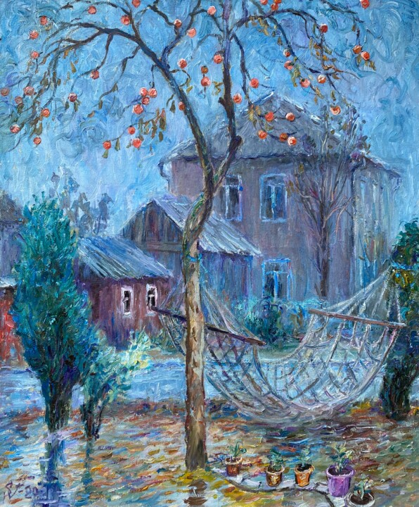 Картина под названием "scenery 20" - Suleiman Valetov, Подлинное произведение искусства, Масло Установлен на Деревянная рама…