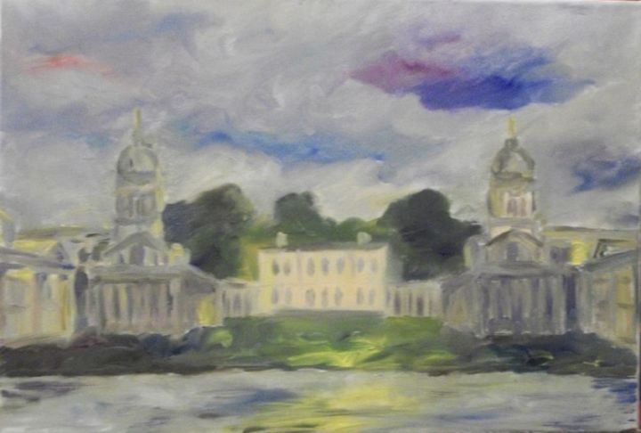 Peinture intitulée "Гринвич. Greenwich" par Irina Kazanskaya, Œuvre d'art originale