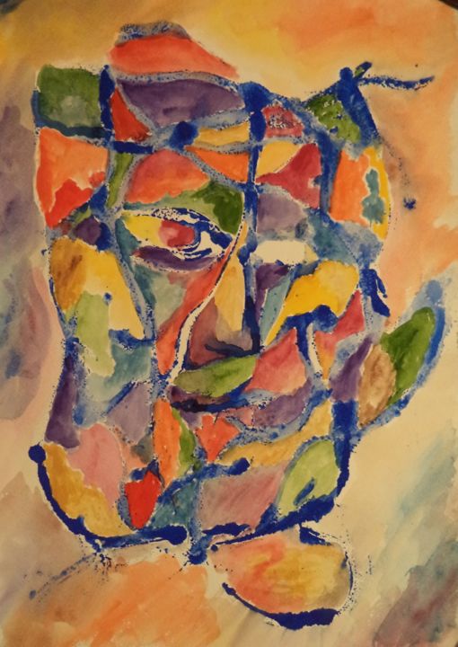 Malerei mit dem Titel "Азазелло" von Irina Kazanskaya, Original-Kunstwerk, Gouache