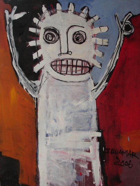 Malerei mit dem Titel "Winner" von Suliyat Buamar, Original-Kunstwerk, Acryl