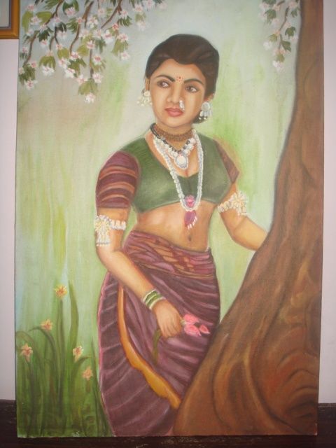 Painting titled "my creations" by Abhiruchi Srivastava, Original Artwork, Oil